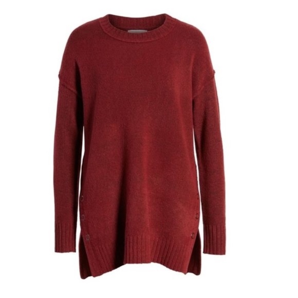 Caslon Women's Side Snap Tunic Sweater - Picture 3 of 6